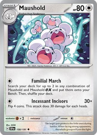 Pokemon Scarlet & Violet Surging Sparks Maushold Card