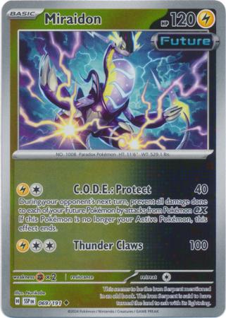 Pokemon Scarlet & Violet Surging Sparks Miraidon Card reverse