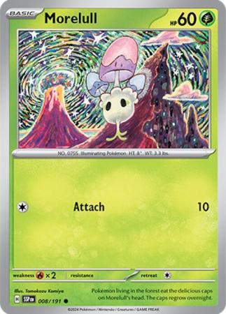 Pokemon Scarlet & Violet Surging Sparks Morelull Card