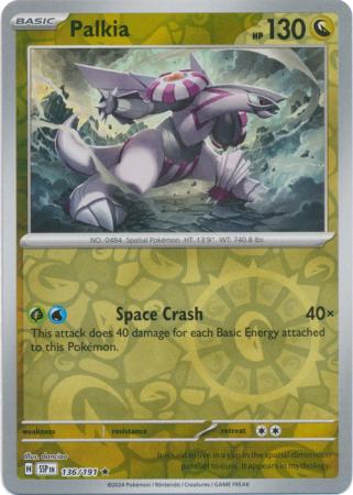 Pokemon Scarlet & Violet Surging Sparks Palkia Card reverse