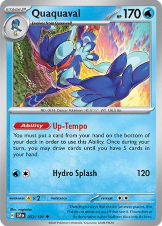 Pokemon Scarlet & Violet Surging Sparks Quaquaval Card