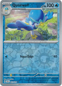 Pokemon Scarlet & Violet Surging Sparks Quaxwell Card reverse