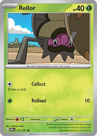 Pokemon Scarlet & Violet Surging Sparks Rellor Card