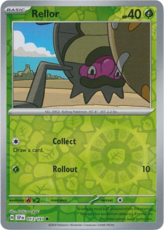 Pokemon Scarlet & Violet Surging Sparks Rellor Card Reverse