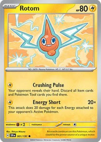 Pokemon Scarlet & Violet Surging Sparks Rotom Card