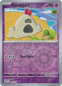 Pokemon Scarlet & Violet Surging Sparks Sandygast Card reverse