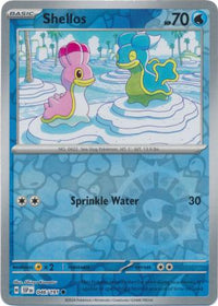 Pokemon Scarlet & Violet Surging Sparks Shellos Card reverse