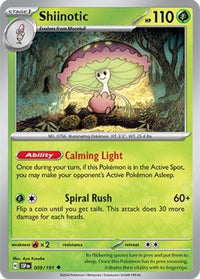 Pokemon Scarlet & Violet Surging Sparks Shiinotic Card