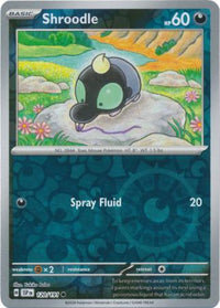 Pokemon Scarlet & Violet Surging Sparks Shroodle Card reverse