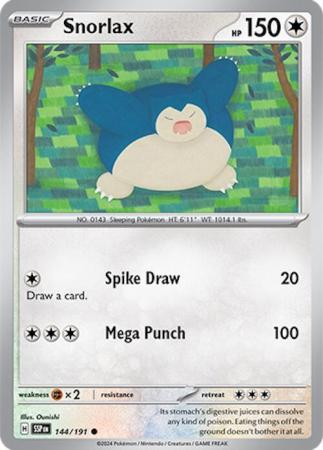 Pokemon Scarlet & Violet Surging Sparks Snorlax Card