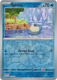 Pokemon Scarlet & Violet Surging Sparks Spheal Card reverse