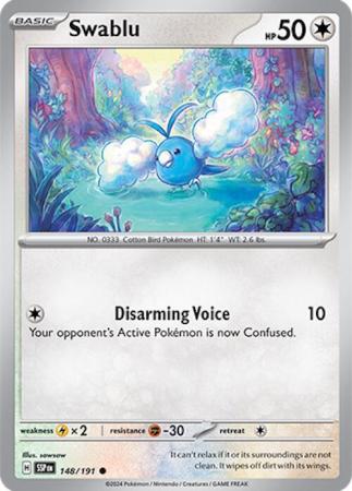 Pokemon Scarlet & Violet Surging Sparks Swablu Card