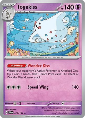 Pokemon Scarlet & Violet Surging Sparks Togekiss Card