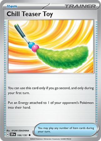 Pokemon Scarlet & Violet Surging Sparks Trainer Chill Teaser Toy Card