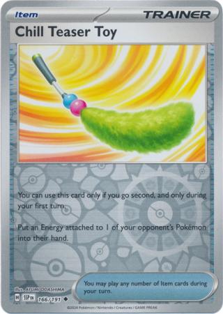 Pokemon Scarlet & Violet Surging Sparks Trainer Chill Teaser Toy Card reverse