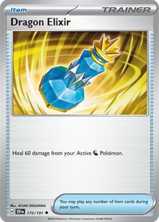 Pokemon Scarlet & Violet Surging Sparks Trainer Dragon Elixir Card