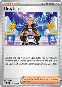 [Collector Troves] Pokemon Scarlet & Violet Surging Sparks Trainer Drayton Card