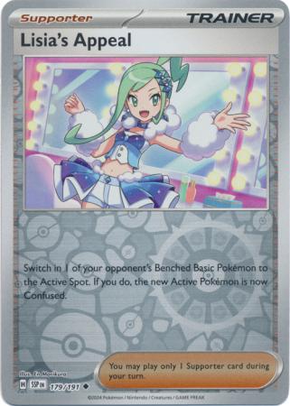 Pokemon Scarlet & Violet Surging Sparks Trainer Lisia's Appeal Card Reverse