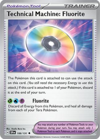 Pokemon Scarlet & Violet Surging Sparks Trainer Technical Machine: Fluorite Card