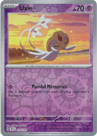 Pokemon Scarlet & Violet Surging Sparks Uxie Card Reverse