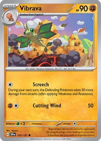 Pokemon Scarlet & Violet Surging Sparks Vibrava Card