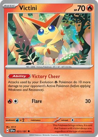 Pokemon Scarlet & Violet Surging Sparks Victini Card