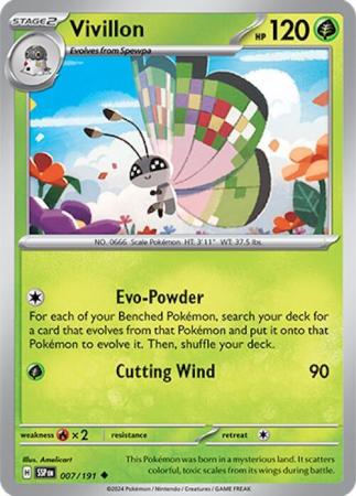 Pokemon Scarlet & Violet Surging Sparks Vivillon Card