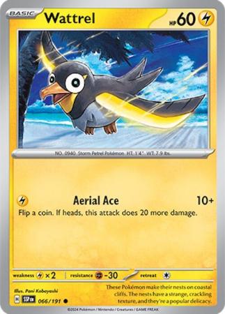 Pokemon Scarlet & Violet Surging Sparks Wattrel Card