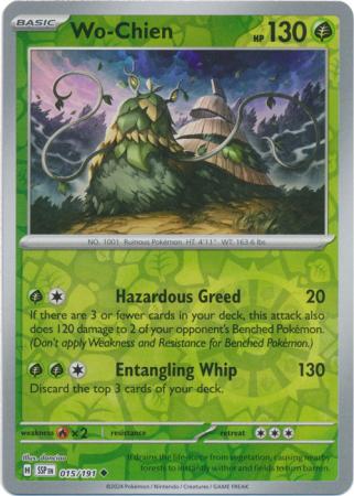 Pokemon Scarlet & Violet Surging Sparks Wo-Chien Card Reverse