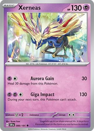 Pokemon Scarlet & Violet Surging Sparks Xerneas Card