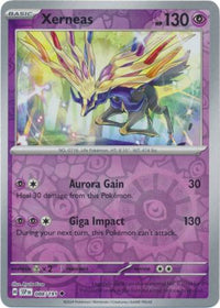 Pokemon Scarlet & Violet Surging Sparks Xerneas Card reverse