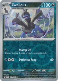 Pokemon Scarlet & Violet Surging Sparks Zweilous Card reverse