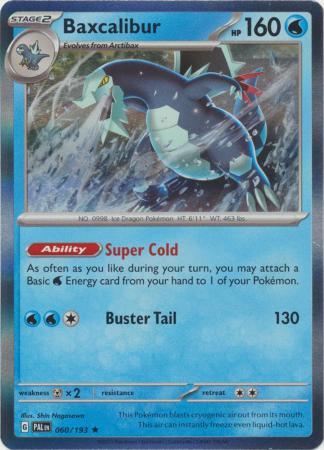Pokemon Scarlet & Violet Paldea Evolved Baxcalibur Card Holo
