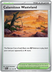 Pokemon Scarlet & Violet Paldea Evolved Calamitous Wasteland Card