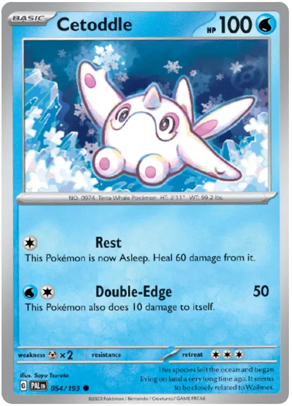 Pokemon Scarlet & Violet Paldea Evolved Cetoddle Card #054