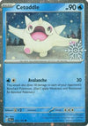 Pokemon Scarlet & Violet Paldea Evolved Cetoddle Card Snowflake Stamp