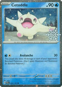 Pokemon Scarlet & Violet Paldea Evolved Cetoddle Card Snowflake Stamp