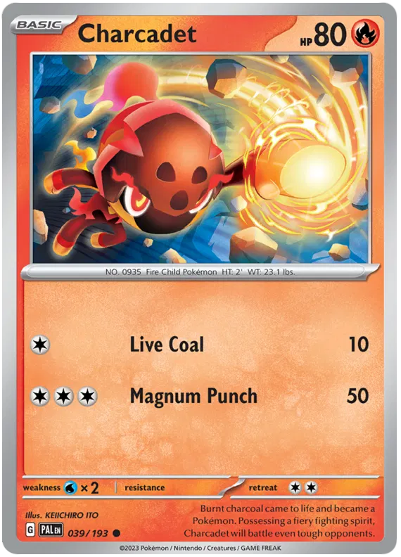 Pokemon Scarlet & Violet Paldea Evolved Charcadet Card