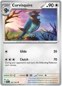 Pokemon Scarlet & Violet Paldea Evolved Corvisquire Card
