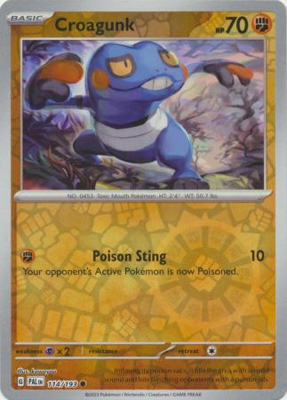 Pokemon Scarlet & Violet Paldea Evolved Croagunk Card Reverse Holo