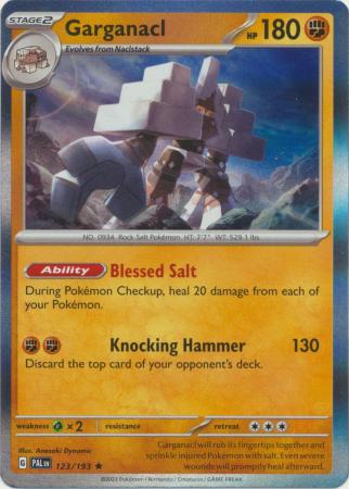 Pokemon Scarlet & Violet Paldea Evolved Garganacl Card Holo
