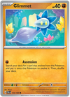 Pokemon Scarlet & Violet Paldea Evolved Glimmet Card