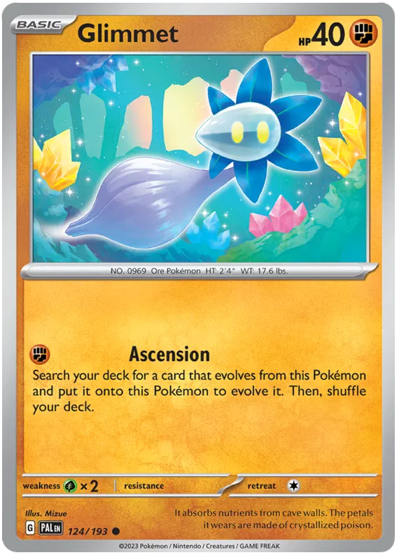 Pokemon Scarlet & Violet Paldea Evolved Glimmet Card