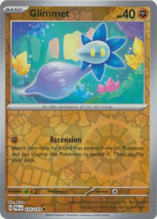 Pokemon Scarlet & Violet Paldea Evolved Glimmet Card Reverse Holo