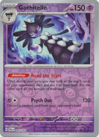 Pokemon Scarlet & Violet Paldea Evolved Gothitelle Card Reverse Holo