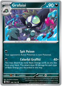 Pokemon Scarlet & Violet Paldea Evolved Grafaiai Card