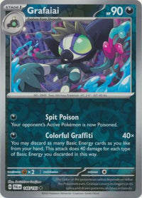 Pokemon Scarlet & Violet Paldea Evolved Grafaiai Card Reverse Holo