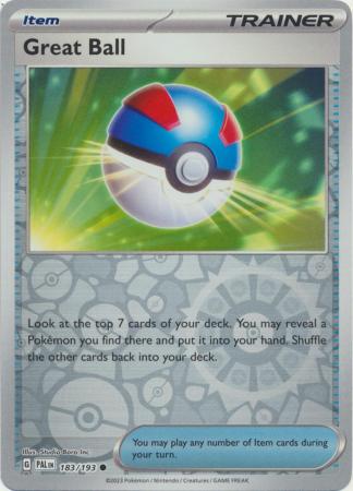 Pokemon Scarlet & Violet Paldea Evolved Great Ball Card Reverse Holo