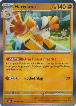 Pokemon Scarlet & Violet Paldea Evolved Hariyama Card Holo