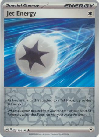 Pokemon Scarlet & Violet Paldea Evolved Jet Energy Card Reverse Holo